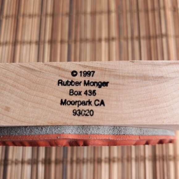 Grapevine Wreath Rubber Stamp 1997 Rubber Manger - Picture 3 of 3